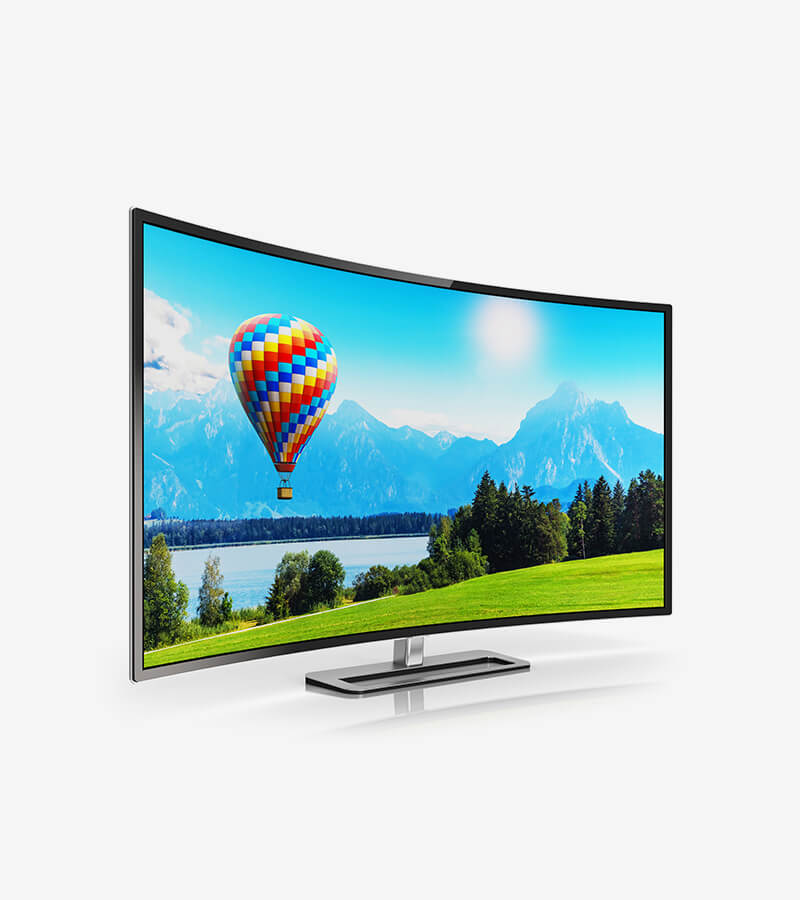 Smart Black Detailed Sharp Television